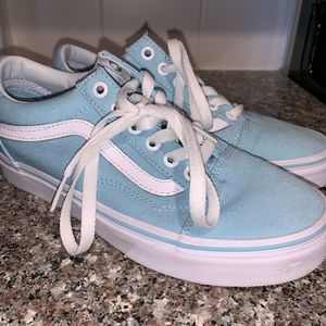 Light Blue Old Skool Vans